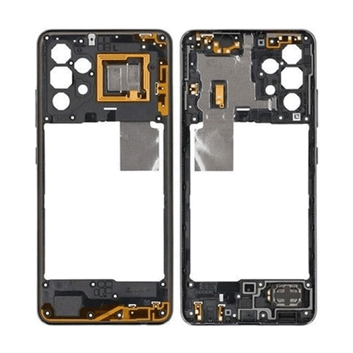 Μεσαίο Πλαίσιο με Καλωδιοταινία Middle Frame with Flex για Samsung Galaxy A32 4G A325 - Χρώμα: Μαύρο