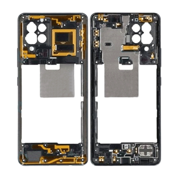 Εικόνα της Μεσαίο Πλαίσιο με Καλωδιοταινία Middle Frame with Flex για Samsung Galaxy A42 5G - Χρώμα: Μαύρο