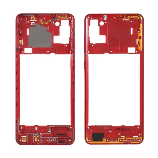 Picture of Middle Frame for Samsung Galaxy A21s A217F  - Color: Red