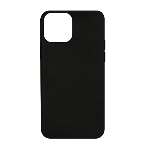 Θήκη Πλάτης Σιλικόνης για iPhone 12 mini - Χρώμα: Μαύρο