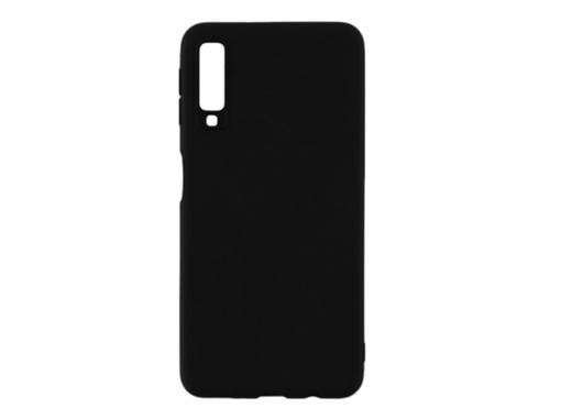 Θήκη Πλάτης Σιλικόνης Back Cover για Samsung A750 Galaxy A7 2018 - Χρώμα: Μαύρο