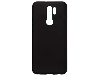 Εικόνα της Θήκη Πλάτης Σιλικόνης για Xiaomi Redmi 9 - Χρώμα: Μαύρο