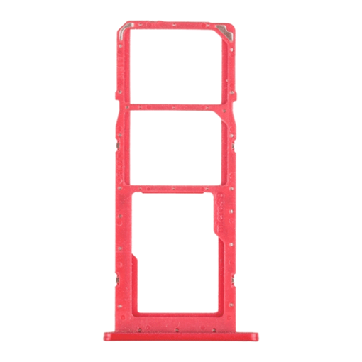 Picture of SIM Tray Dual SIM και SD for Samsung Galaxy A02s A025- Color: Red