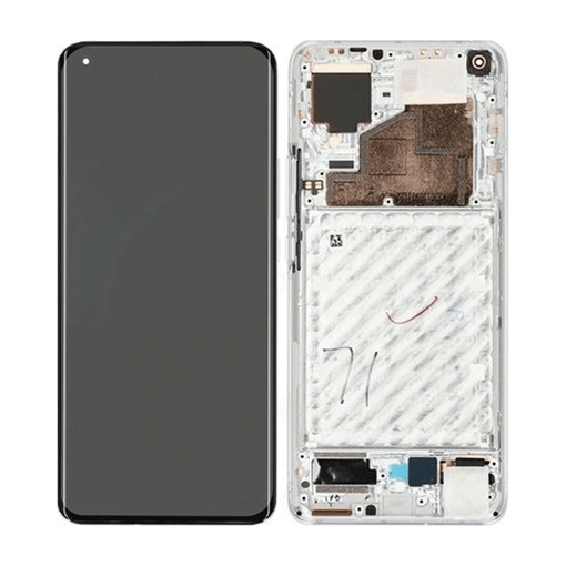 Picture of Display Unit with Frame for Xiaomi Mi 11 56000700K200 (Service Pack) - Color: Silver