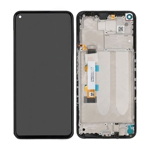 Γνήσια Οθόνη LCD με Μηχανισμό Αφής και Πλαίσιο για Xiaomi Redmi Note 9T 5600030J2200 (Service Pack) - Χρώμα: Μαύρο