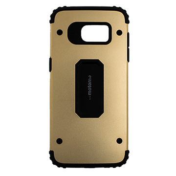 Picture of Back Cover Motomo Shockproof Metal Case for Samsung G935 Galaxy S7 Edge - Color: Gold