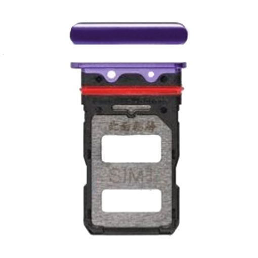 Picture of Dual SIM Tray for Xiaomi Poco F2 Pro - Color: Purple