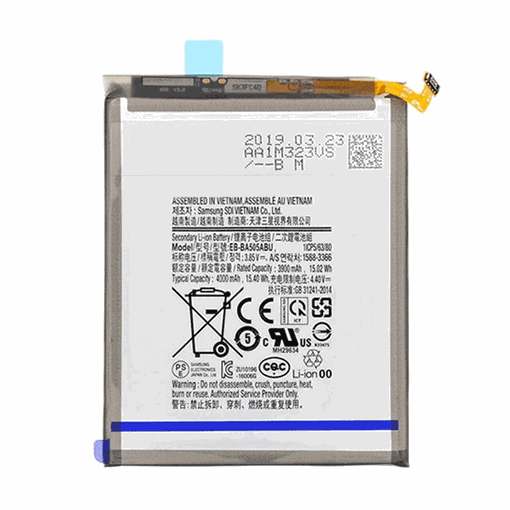 Picture of Battery Compatible with Samsung Galaxy EB-BA505ABU A50 A505F - 4000mAh