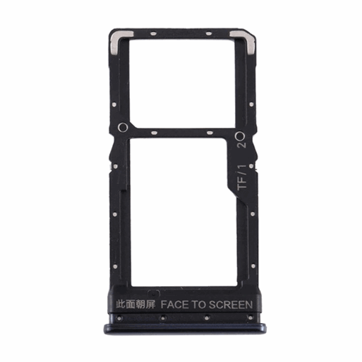 Υποδοχή κάρτας Dual SIM Tray για Xiaomi Poco M3 Pro 5G / Redmi Note 10 Pro 5G - Χρώμα: Μαύρο