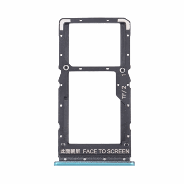 Εικόνα της Υποδοχή κάρτας Dual SIM Tray για Xiaomi Poco M3 Pro 5G / Redmi Note 10 Pro 5G - Χρώμα: Μπλε