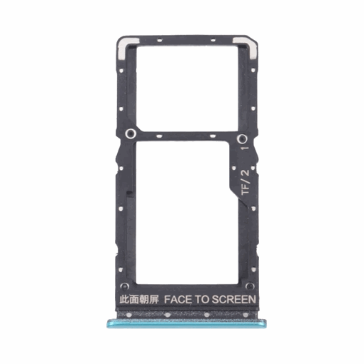Υποδοχή κάρτας Dual SIM Tray για Xiaomi Poco M3 Pro 5G / Redmi Note 10 Pro 5G - Χρώμα: Μπλε