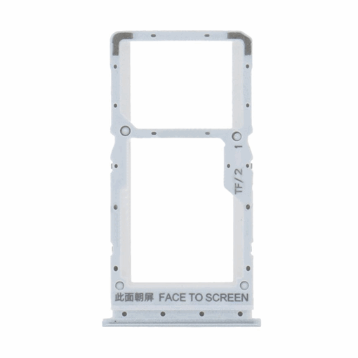 Υποδοχή κάρτας Dual SIM Tray για Xiaomi Poco M3 Pro 5G / Redmi Note 10 Pro 5G  - Χρώμα: Ασημί