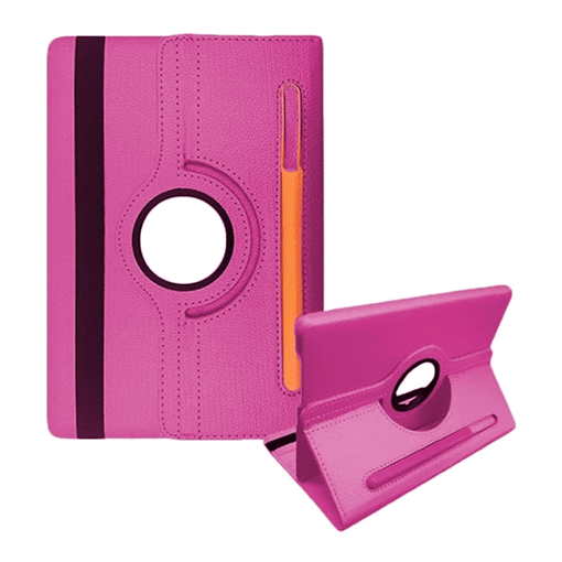 Picture of Θήκη Rotating 360 Stand with Pencil Case για Universal 7-8'' - Color: Pink