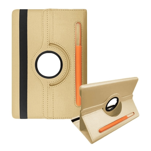 Picture of Θήκη Rotating 360 Stand with Pencil Case για Universal 7-8'' - Color: Gold