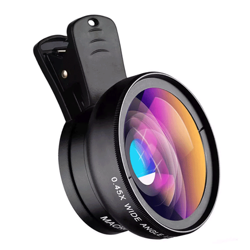 Φακός Κάμερας 0.45X Zoom με Clip on 37mm Phone Lens