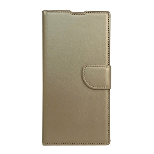 Θήκη Βιβλίο / Leather Book Case με Clip για Sony Xperia Z5 Mini - Χρώμα: Χρυσό