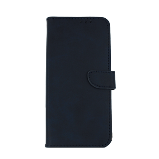 Θήκη Βιβλίο / Leather Book Case με Clip για Lenovo A606 - Χρώμα: Μπλε
