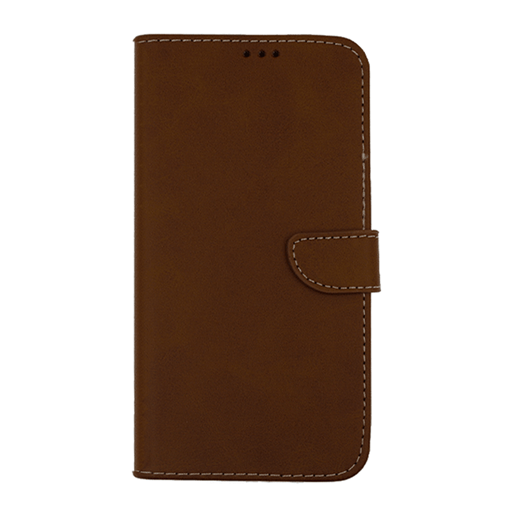 Picture of  Leather Book Case with Clip For Huawei P Smart S - Color : Brown