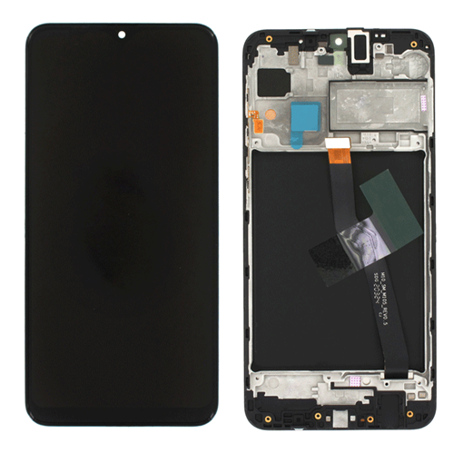 Γνήσια Οθόνη LCD με Μηχανισμό Αφής και Πλαίσιο για Samsung Galaxy M10 Μ105 GH82-18685A - Χρώμα: Μαύρο