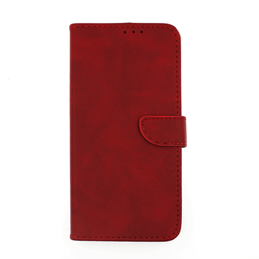 Θήκη Βιβλίο / Leather Book Case με Clip για HTC One M7 - Χρώμα: Κόκκινο
