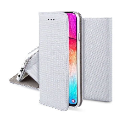 Θήκη Βιβλίο Smart Book Magnet για HTC Desire 728 - Χρώμα: ασημί