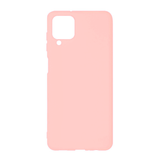 Θήκη Πλάτης Σιλικόνης Matte Back Cover για Samsung A127 Galaxy A12 - Χρώμα: Χρυσό Ροζ