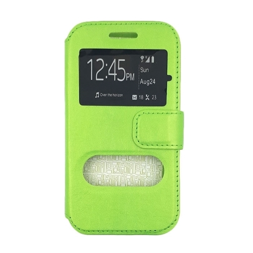 Θήκη Βιβλίο Με Παράθυρο για Motorola Nexus 6 Plus - Χρώμα: Πράσινο
