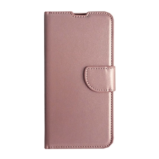 Θήκη Βιβλίο / Leather Book Case με Clip για Samsung Galaxy S21FE - Χρώμα: Χρυσό Ροζ
