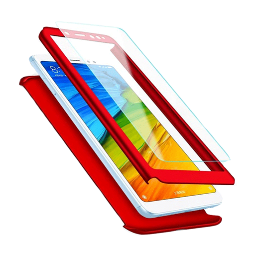 Θήκη 360 Full Protection Πλαστική για Samsung G965F Galaxy S9 Plus - Χρώμα: Κόκκινο