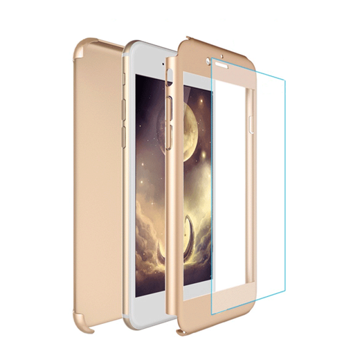 Θήκη 360 Full Protection Πλαστική για Samsung G935F Galaxy S7 Edge - Χρώμα: Χρυσό