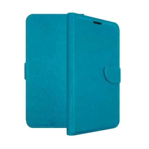 Θήκη Βιβλίο / Leather Book Case με Clip για Alcatel Idol X Plus - Χρώμα: Τιρκουαζ
