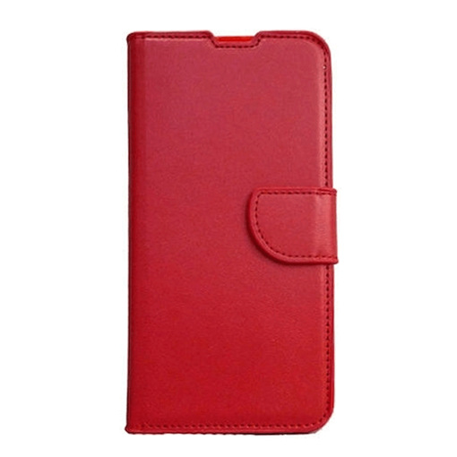 Picture of  Leather Book Case with Clip for Nokia 830 - Color: Red