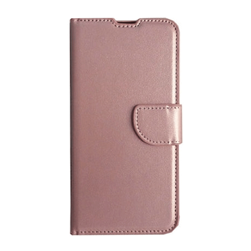 Εικόνα της Θήκη Βιβλίο / Leather Book Case with Clip για Realme C21 - Χρώμα: Χρυσό Ρόζ