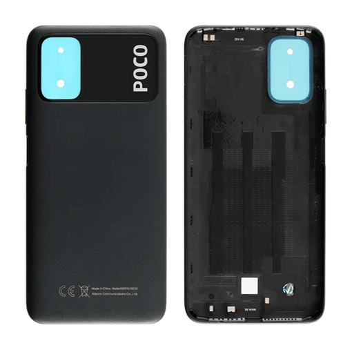 Picture of Γνήσιο Πίσω Καπάκι για Xiaomi Poco M3 55050000L39X - Χρώμα: Μαύρο