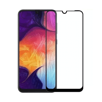 Picture of Screen Protector 9D Full Face Tempered Glass for Samsung Galaxy A20s - Color: Black