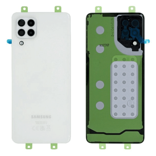 Γνήσιο Πίσω Καπάκι με Τζαμάκι Κάμερας για Samsung Galaxy A22 4G A225 GH82-25959B - Χρώμα: Λευκό