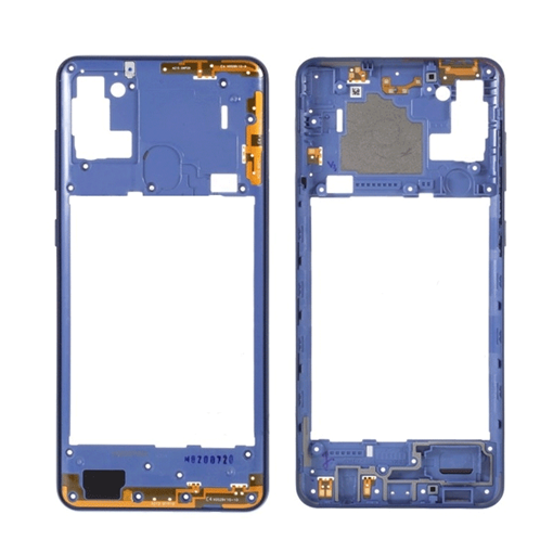 Γνήσιο Μεσαίο Πλαίσιο Middle Frame για Samsung Galaxy A21s A217F GH97-24663C - Χρώμα: Μπλε