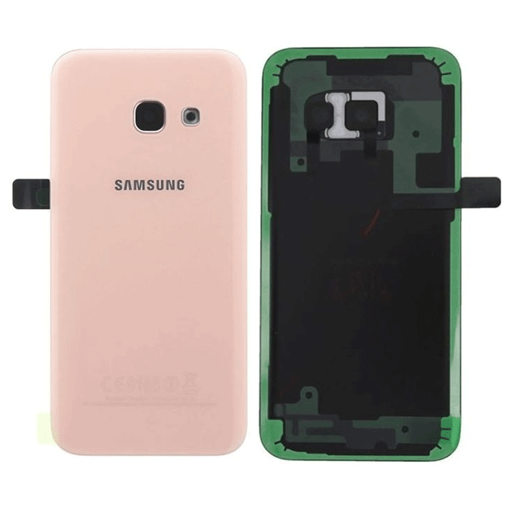 Picture of Γνήσιο Πίσω Καπάκι με Τζαμάκι Κάμερας για Samsung Galaxy A3 2017 A320F GH82-13636D - Χρώμα: Ροζ