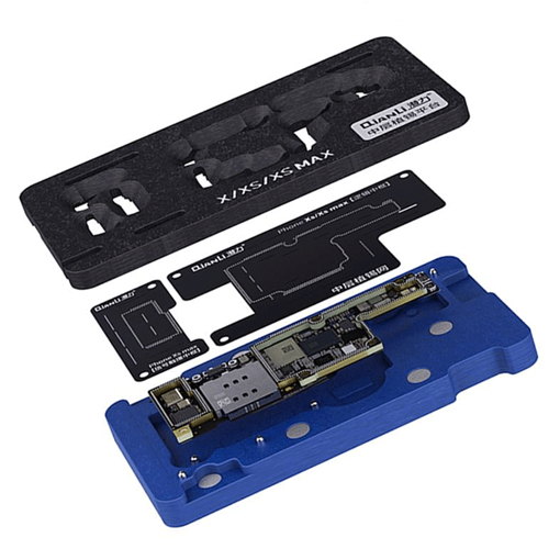 Picture of Qianli BGA Reballing Stencil Kit for iPhone X XS XS MAX Motherboard Middle Frame Planting Tin Soldering Net Reballing Platform