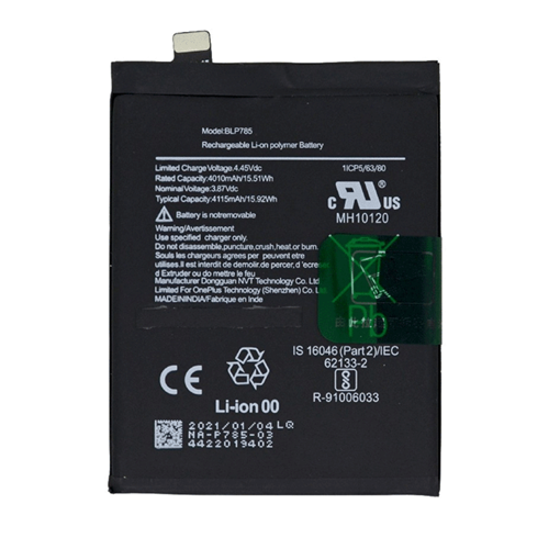 Picture of Battery Compatible OnePlus For BLP785 Nord OEM 