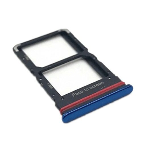 Υποδοχή κάρτας Dual SIM Tray για Xiaomi Mi 10 Lite - Χρώμα: Μπλε