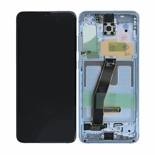 Picture of Display Unit with Frame and Touch Mechanism for Samsung Galaxy S20 G980F/G981B GH82-22131D - Color: Sky Blue