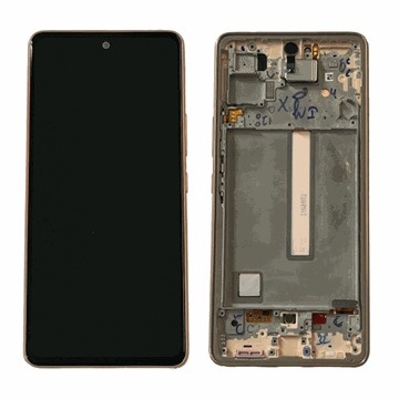 Εικόνα της Γνήσια Οθόνη LCD με Μηχανισμό Αφής και Πλαίσιο για Samsung Galaxy A53 5G (A536B) GH82-28024D - Χρώμα: Peach