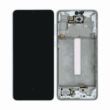 Εικόνα της Γνήσια Οθόνη LCD με Μηχανισμό Αφής και Πλαίσιο για Samsung Galaxy A33 5G 2022 (A336G) GH82-28143B / GH82-82143B - Χρώμα: Λευκό