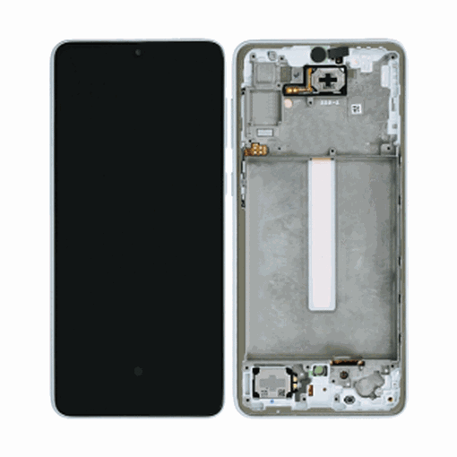 Γνήσια Οθόνη LCD με Μηχανισμό Αφής και Πλαίσιο για Samsung Galaxy A33 5G 2022 (A336G) GH82-28143B / GH82-82143B - Χρώμα: Λευκό