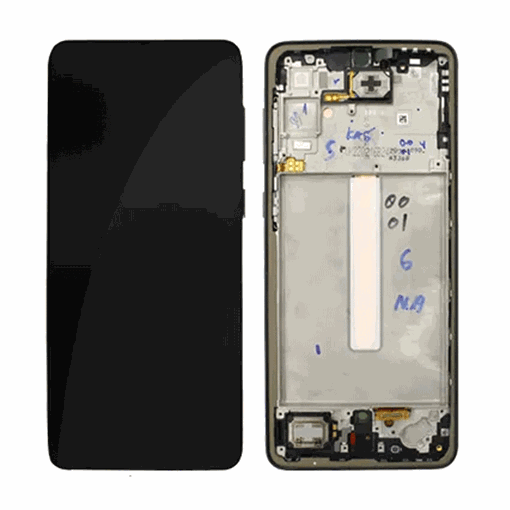 Γνήσια Οθόνη LCD με Μηχανισμό Αφής και Πλαίσιο για Samsung Galaxy A33 5G 2022 (A336G) GH82-28143A - Χρώμα: Μαύρο