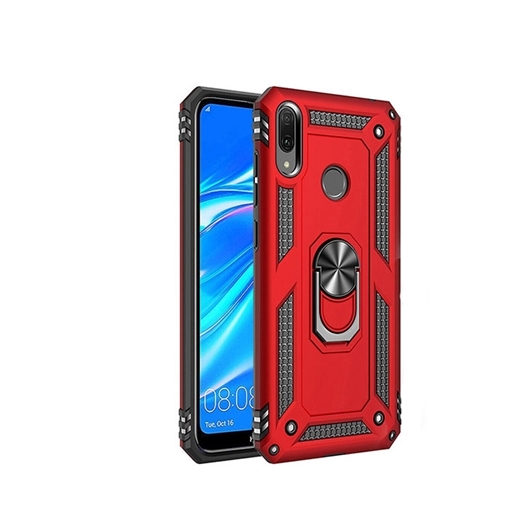 Picture of Motomo Tough Armor With Ring Case for Realme C21 - Color: Red