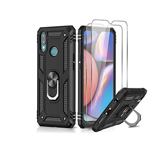 Picture of Motomo Tough Armor With Ring Case for Realme C21 - Color: Black
