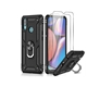 Picture of Motomo Tough Armor With Ring Case for Realme C21 - Color: Black