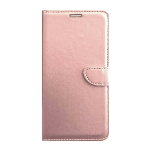 Picture of  Leather Book Case with Clip For Samsung  Galaxy A03 - Color: Rose Gold